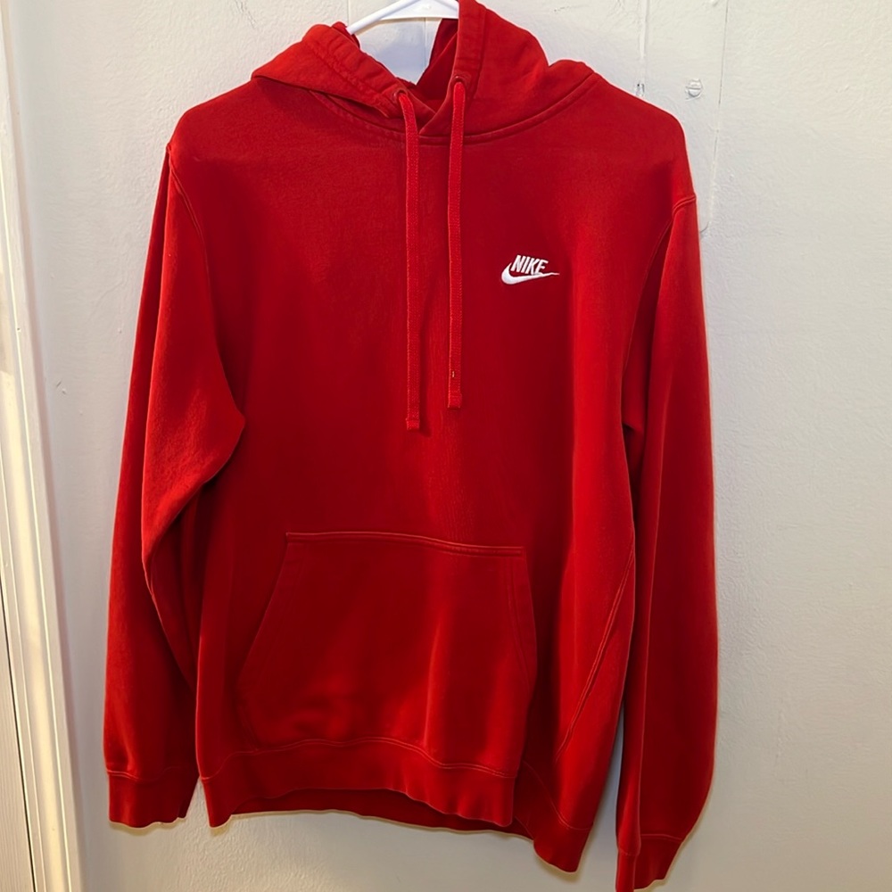Red Nike Hoodie - Size M